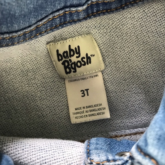 Baby B’Gosh Denim Jean Jacket 3T Light Wash Fading - Picture 2 of 6